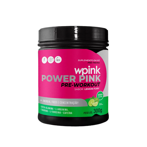 super power pink de limão - pré-treino – 300g