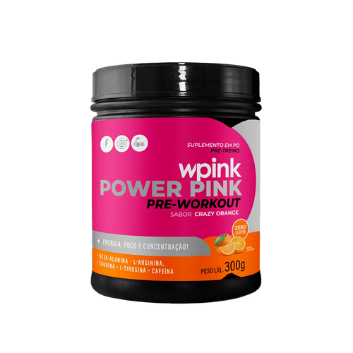 super power pink de laranja - pré-treino – 300g
