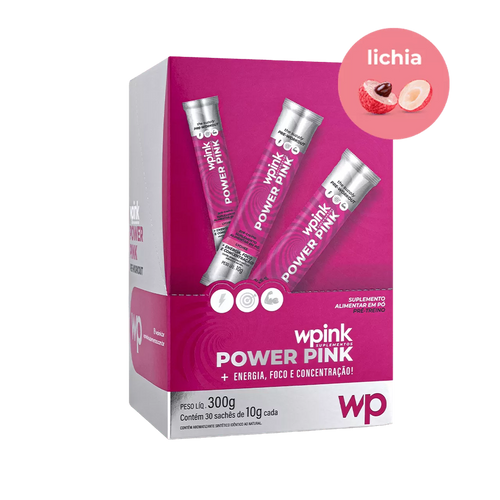 power pink de lichia - pré-treino – 300g