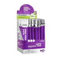 power pink sem cafeína de maçã verde - pré-treino - 300g